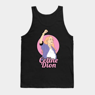 Celine Dion illustration Art Tank Top